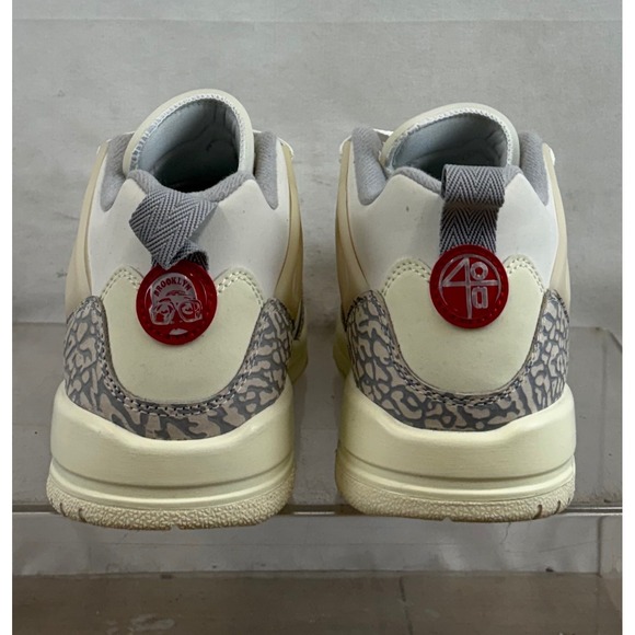 Jordan Spizike Low GS Shoes Sail University Red Elephant Print FQ3950 100 6Y - Picture 6 of 11